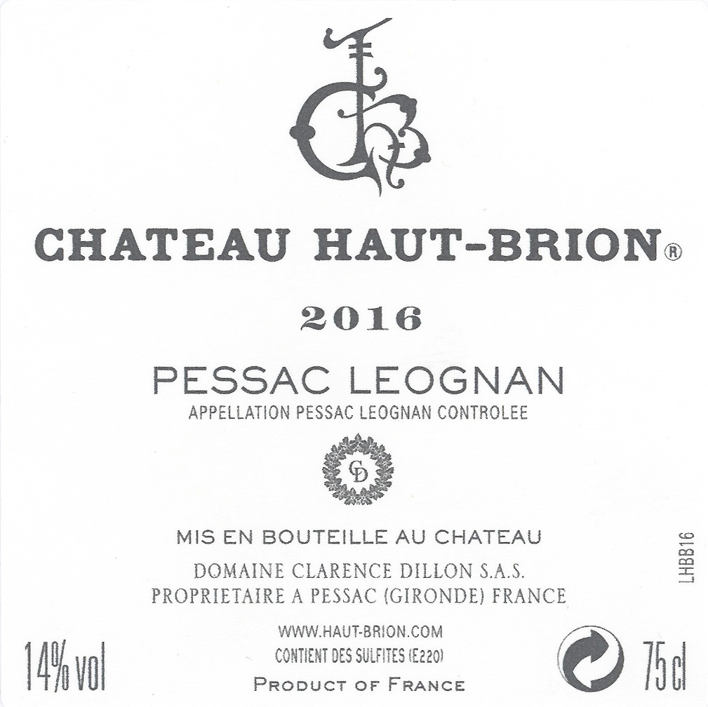 Haut Brion Pessac - Léognan Aoc