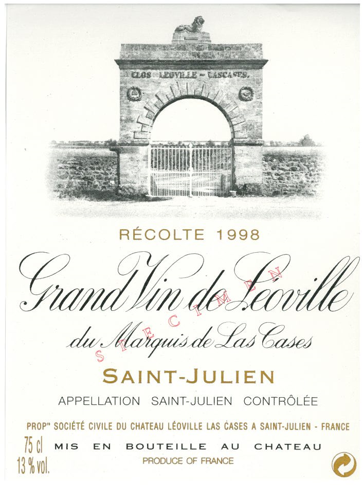 Grand Vin de Leoville du Marquis de Las Cases