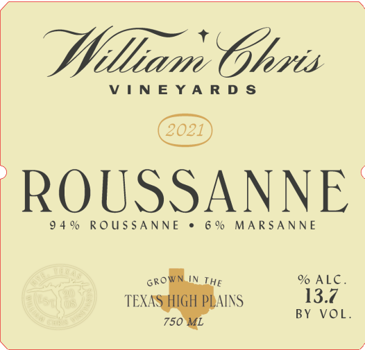 Roussanne William Chris Vineyards