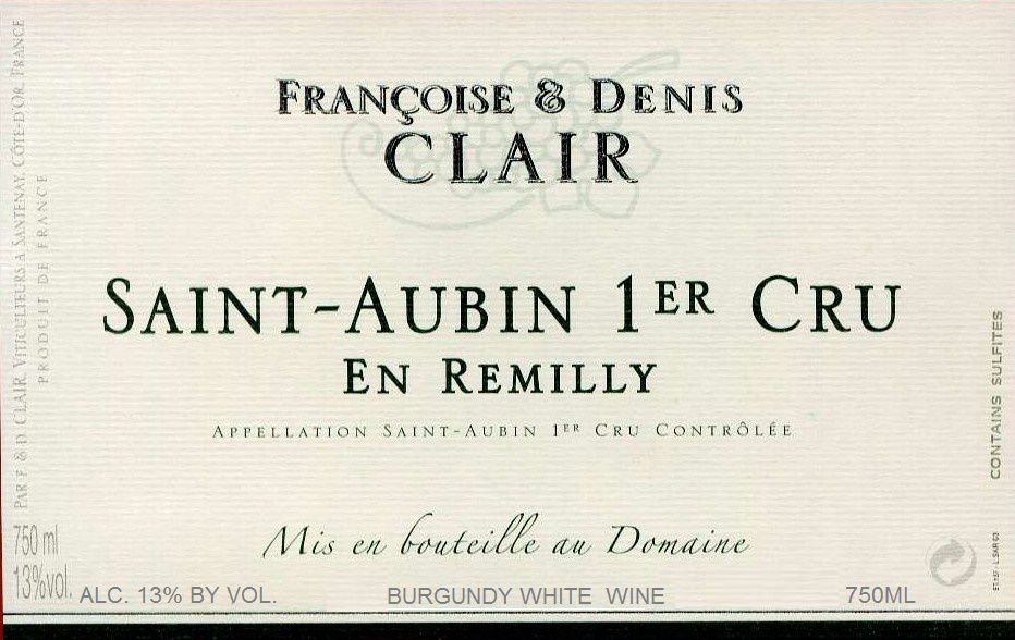 Saint-Aubin 1er Cru En Remilly