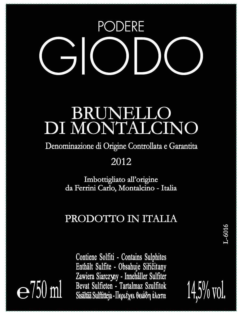 Podere Giodo Brunello Di Montalcino
