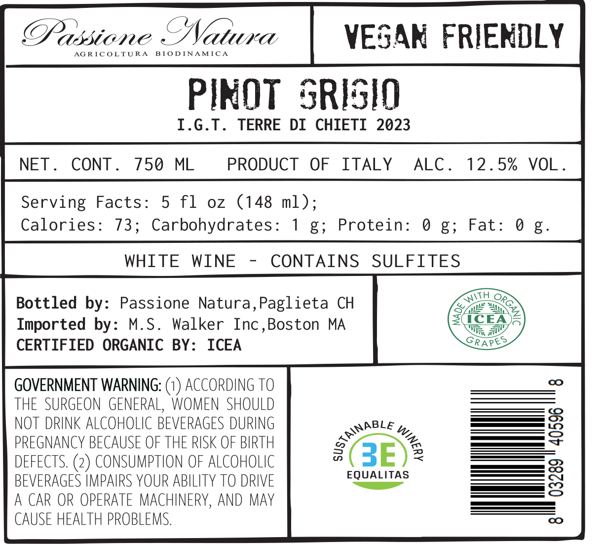 Passione Natura Pinot Grigio I.G.T.