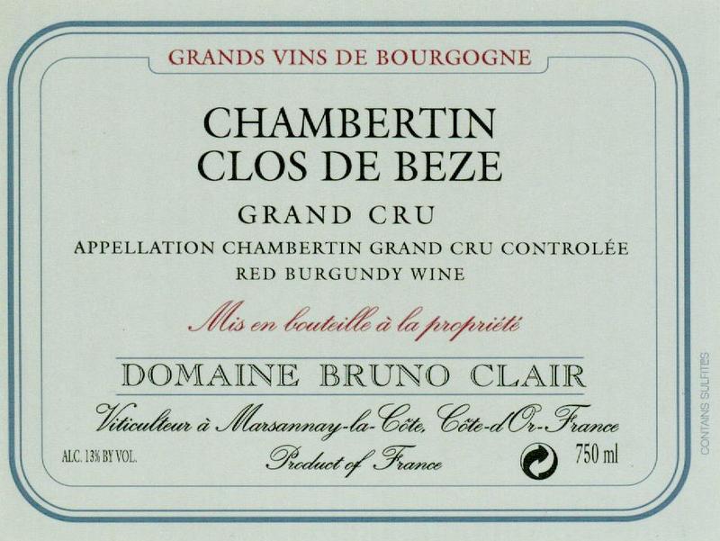 Chambertin Clos De Beze