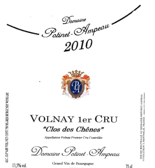 Volnay 1er Cru Clos Des Chênes