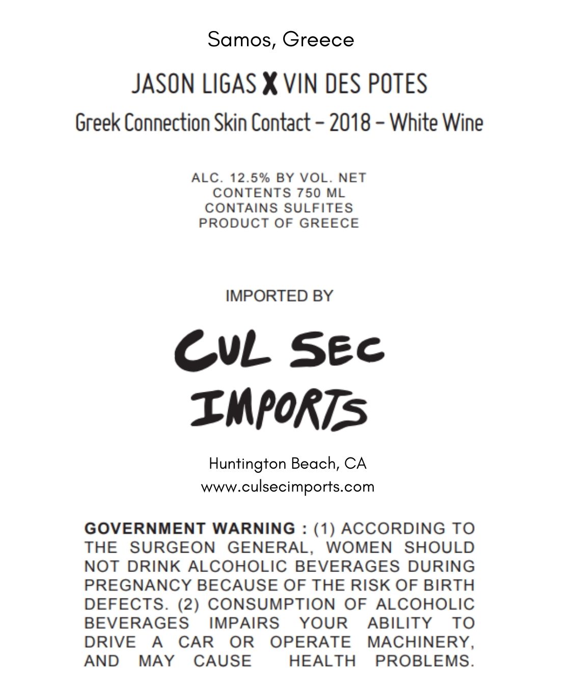 Greek Connection Skin Contact