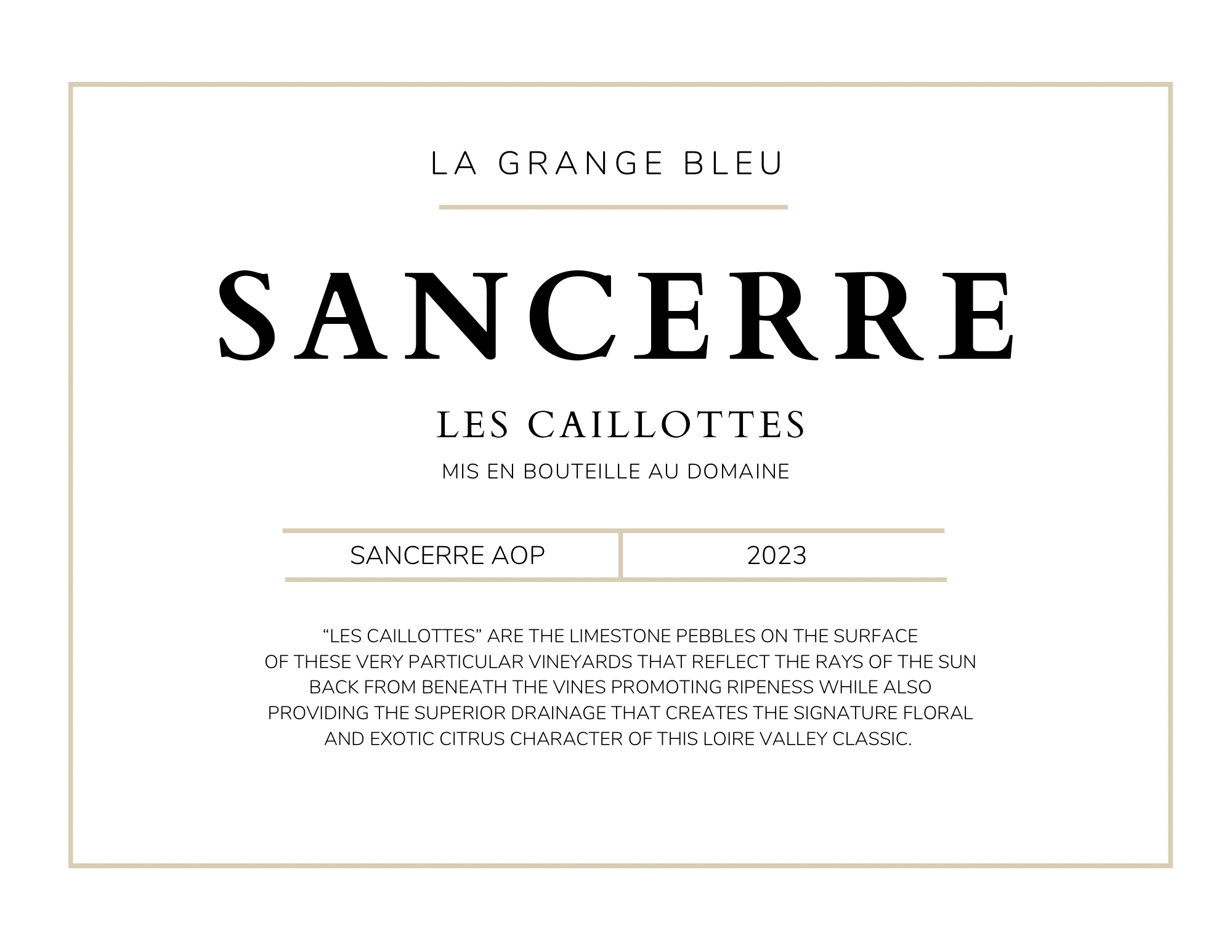 La Grange Bleu Sancerre