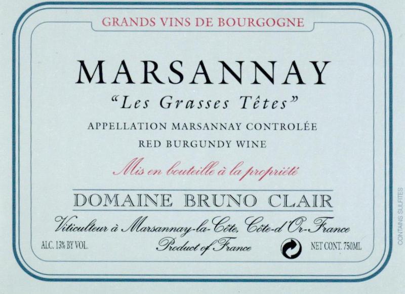 Marsannay "Les Grasses Têtes"