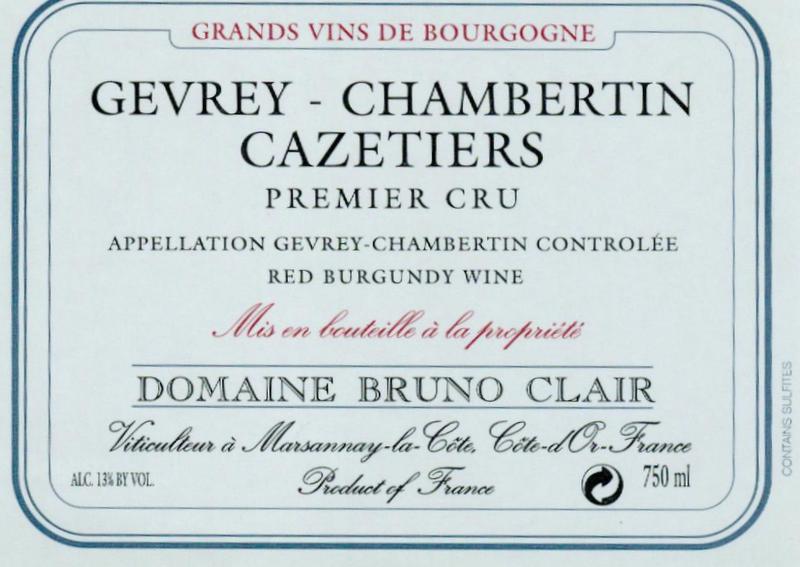 Cazetiers Premier Cru