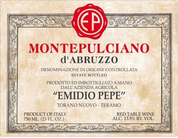 Montepulciano D'abruzzo Red Wine