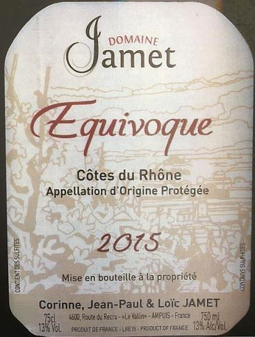 Equivoque Red Wine