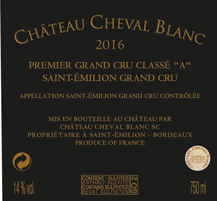 Château Cheval Blanc Premier Grand Cru Classé