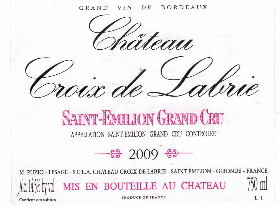 Croix De Labrie Saint Emilion Grand Cru