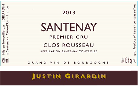 Santenay Premier Cru Clos Rousseau