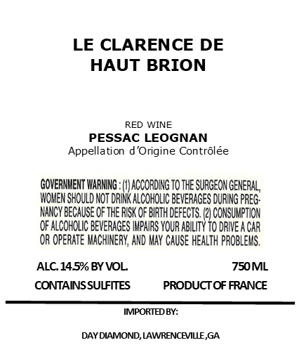 Le Clarence de Haut Brion