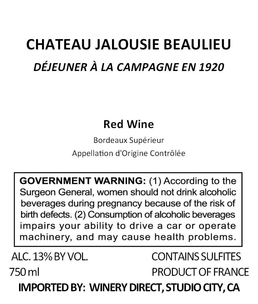 Déjeuner À La Campagne En 1920