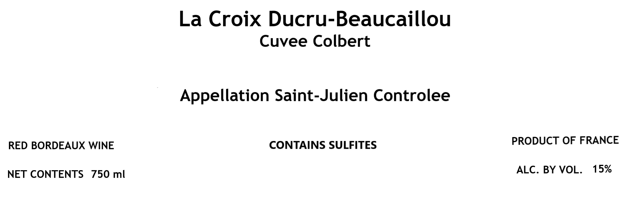 Cuvee Colbert