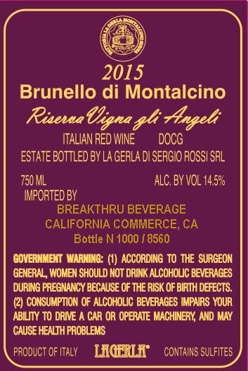 Riserva Vigna gli Angeli