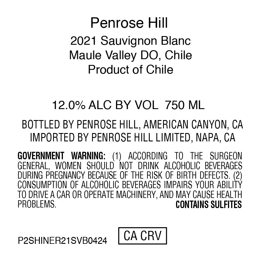 Sauvignon Blanc Maule Valley Do