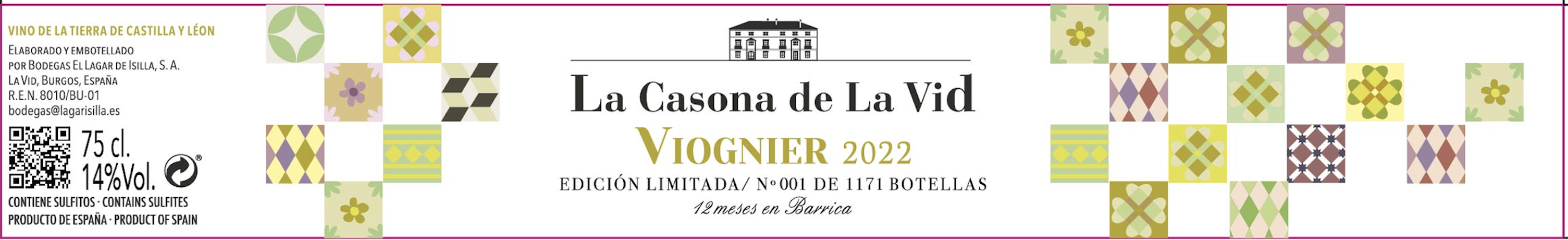La Casona De La Vid Viognier Edición Limitada