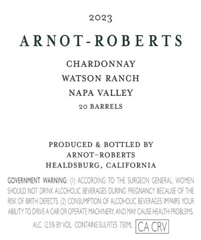 Chardonnay Watson Ranch