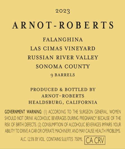 Falanghina Las Cimas Vineyard