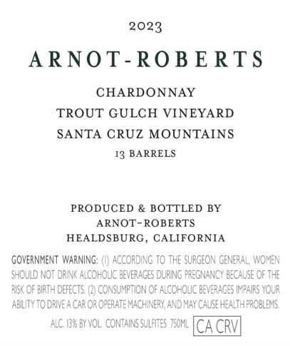 Chardonnay Trout Gulch Vineyard