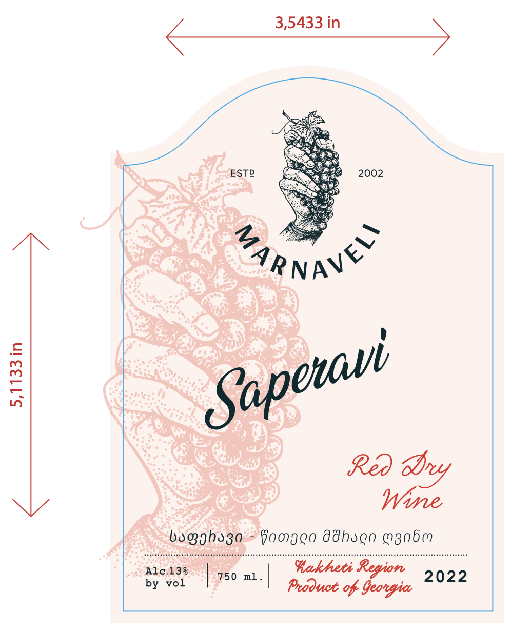 Aveli Saperavi Red Dry Wine