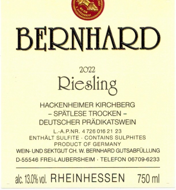 Hackenheimer Kirchberg Spatlese Trocken