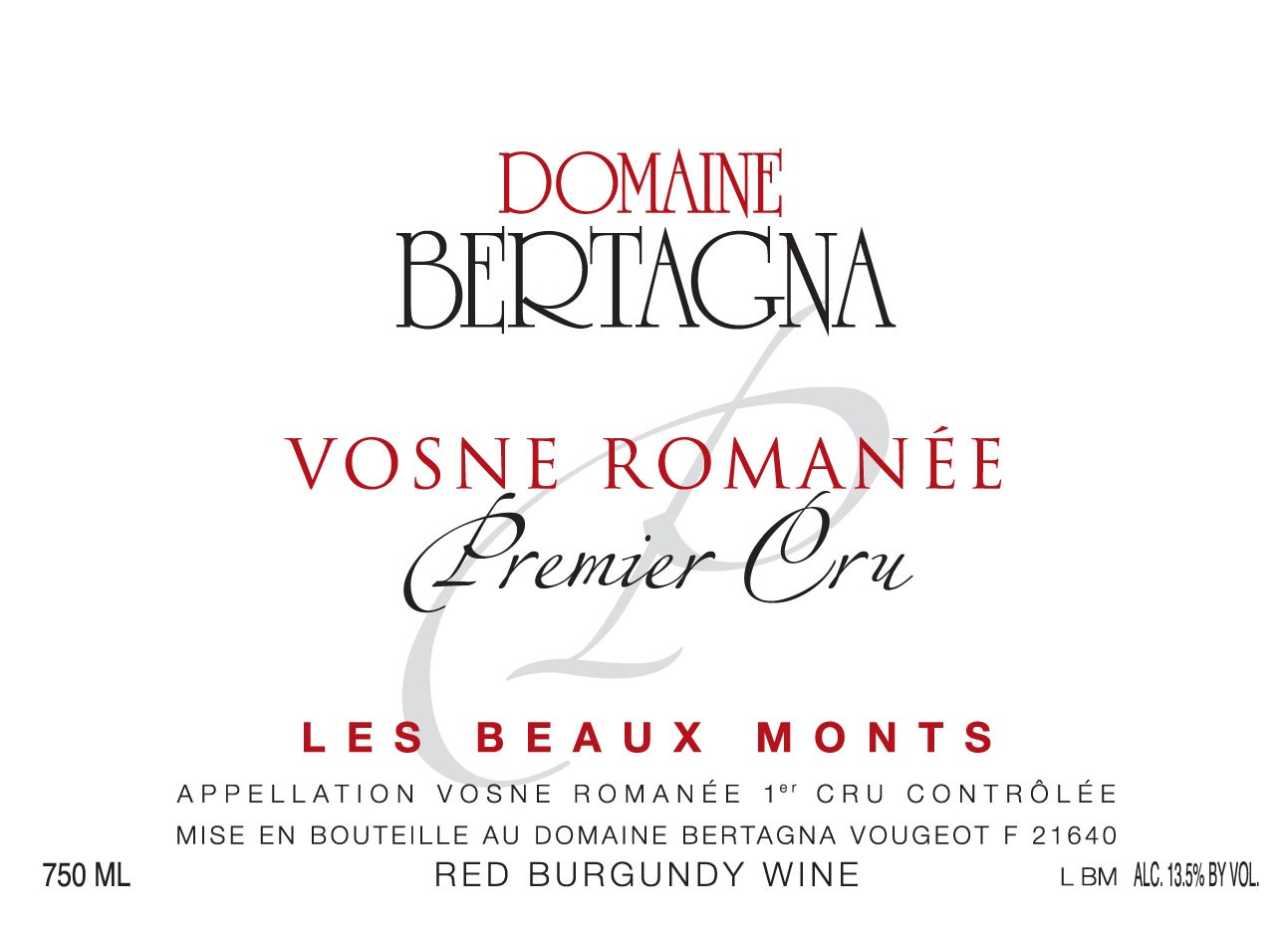 Les Beaux Monts Premier Cru