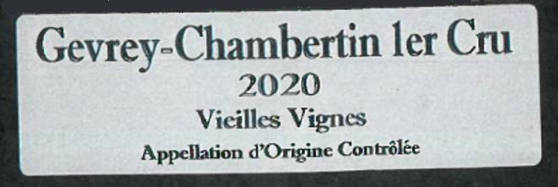 Gevrey - Chambertin 1er Cru Vieilles Vignes