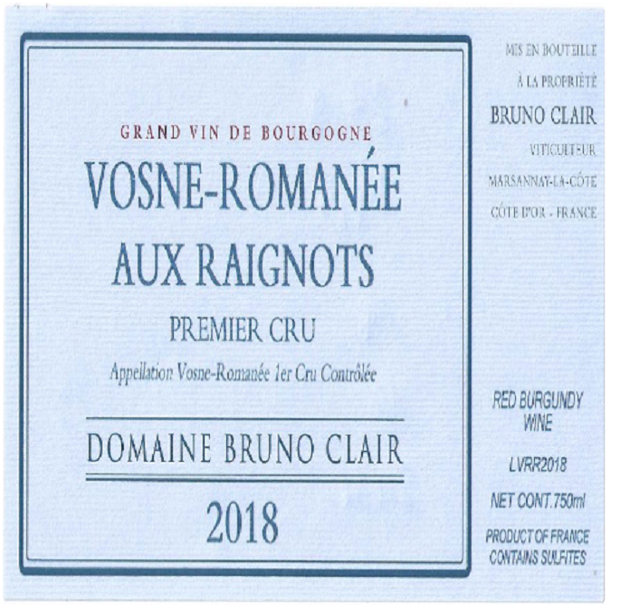 Vosne - Romanée Aux Raignots Premier Cru
