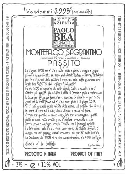 Montefalco Sagrantino Passito