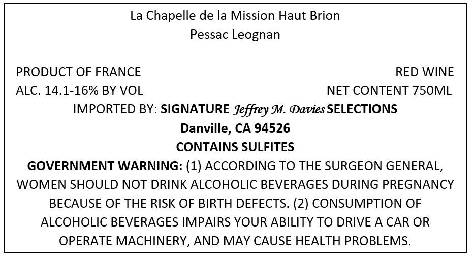 La Chapelle de la Mission Haut Brion