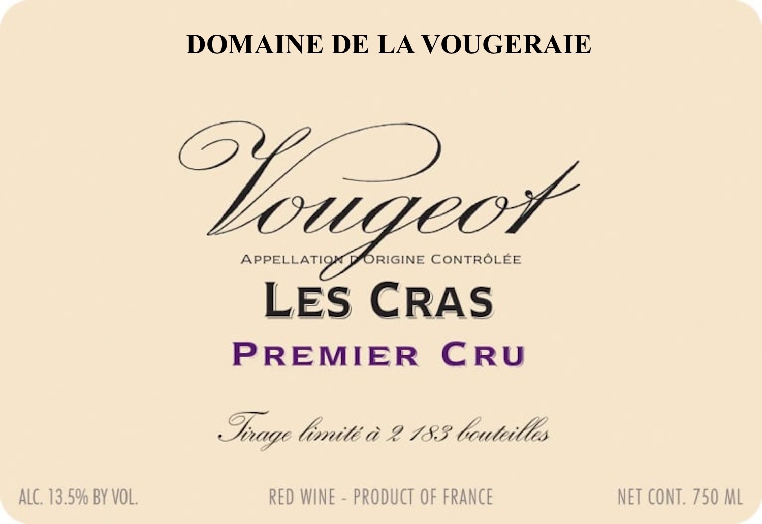Les Cras Premier Cru