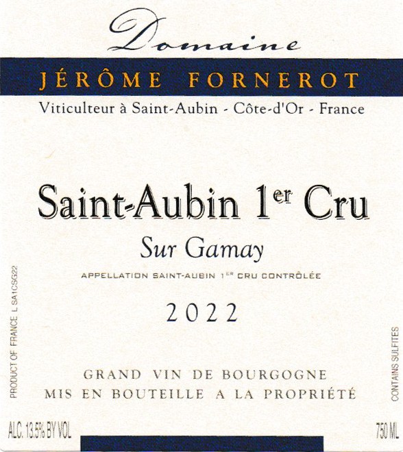 Domaine Jérôme Fornerot Sur Gamay