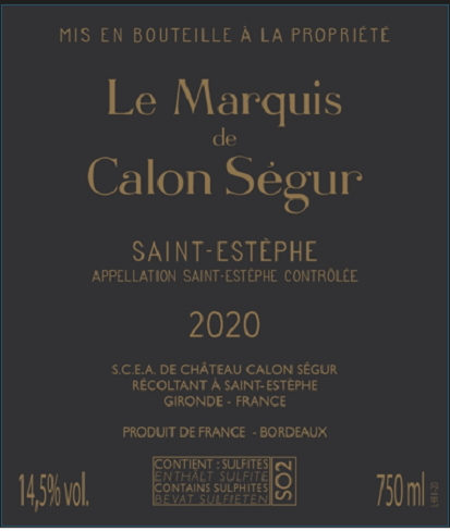 Marquis De Calon Ségur