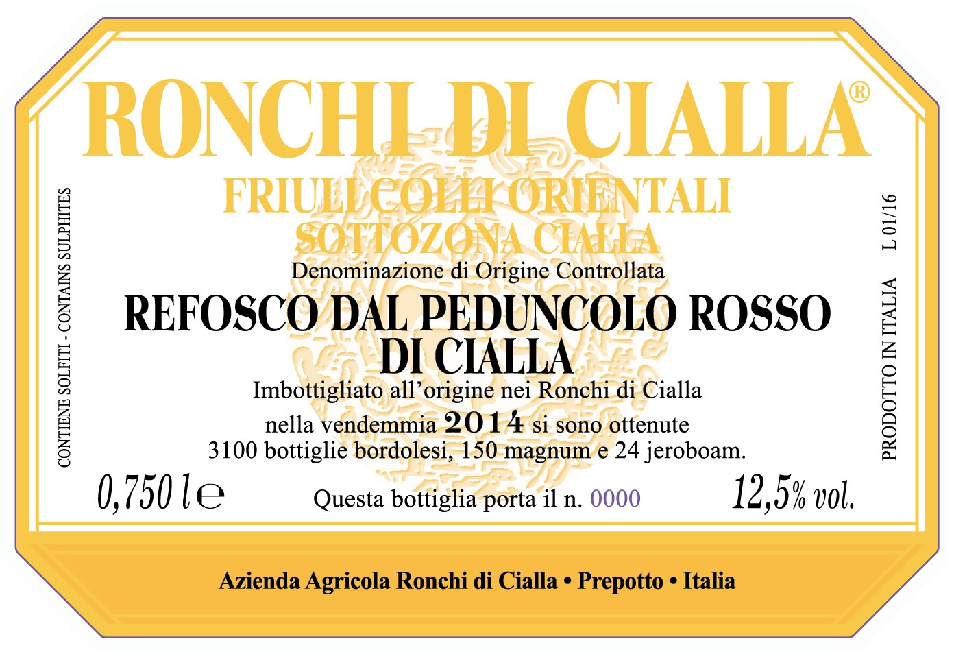 Ronchi Di Cialla Friuli Colli Orientali Sottozona Cialla
