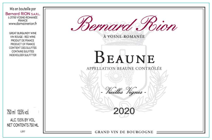 Bernard Rion Vieilles Vignes