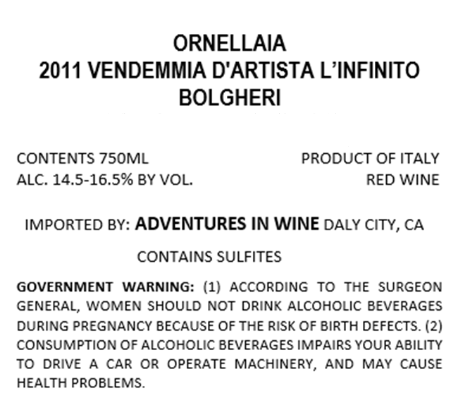 Vendemmia D'artista L'infinito