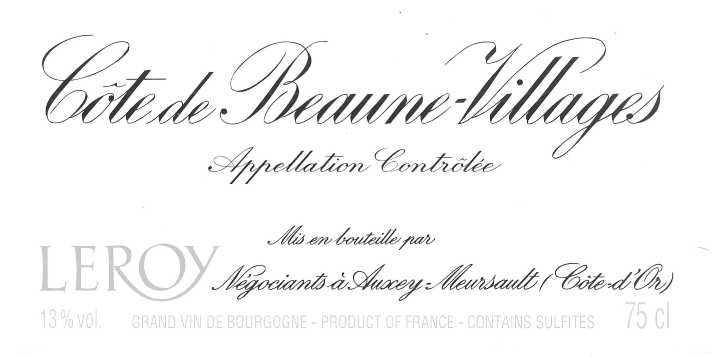Cote De Beaune Villages