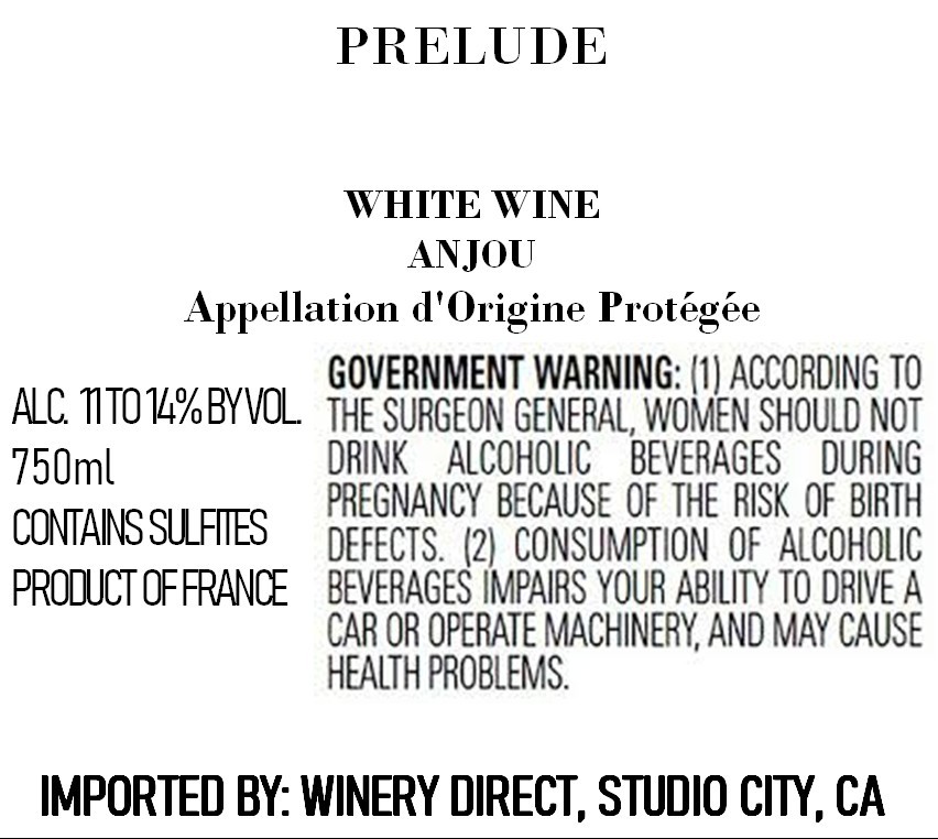Prelude White Wine