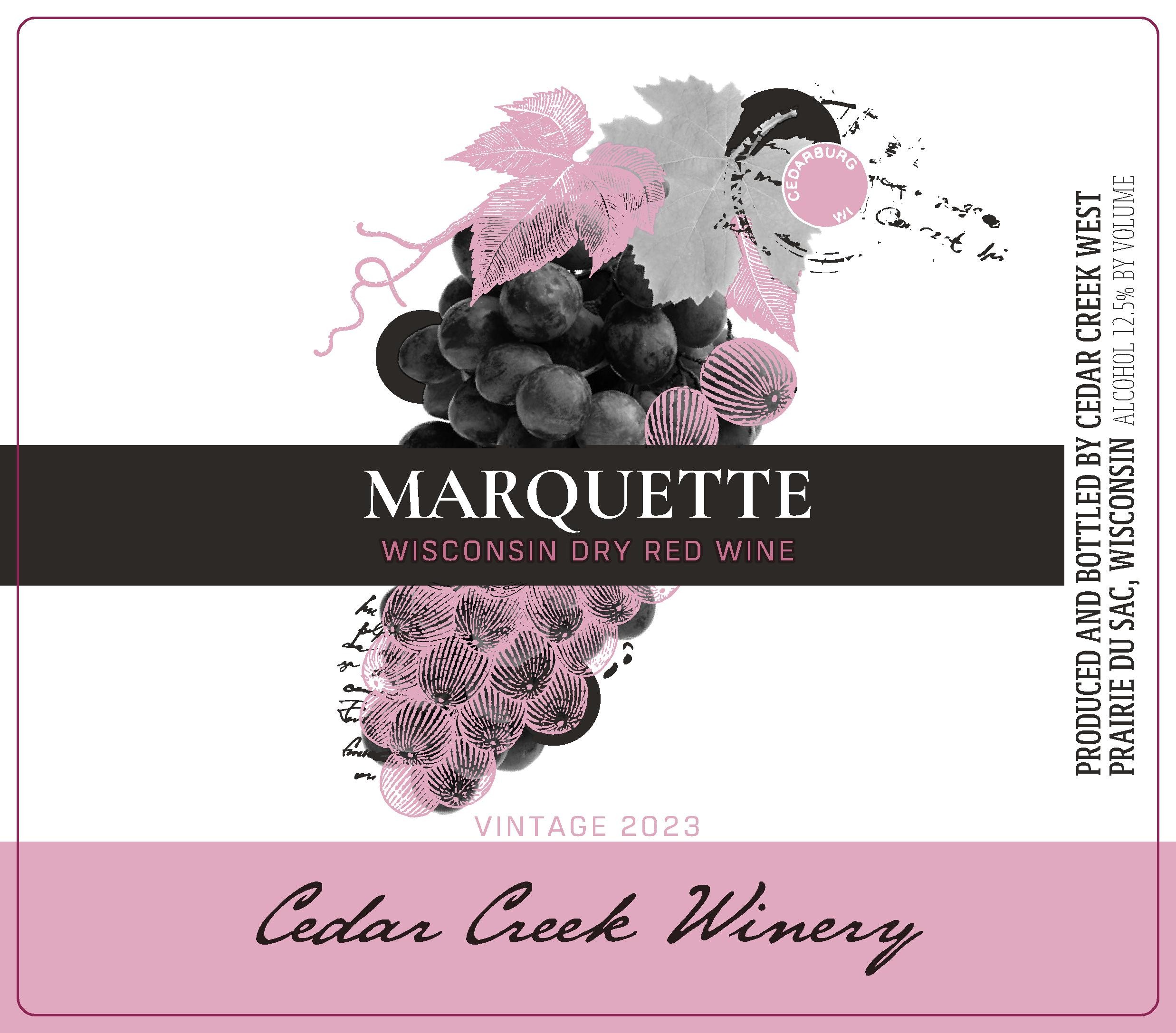 Aburg Marquette Wisconsin Dry Red Wine Vintage