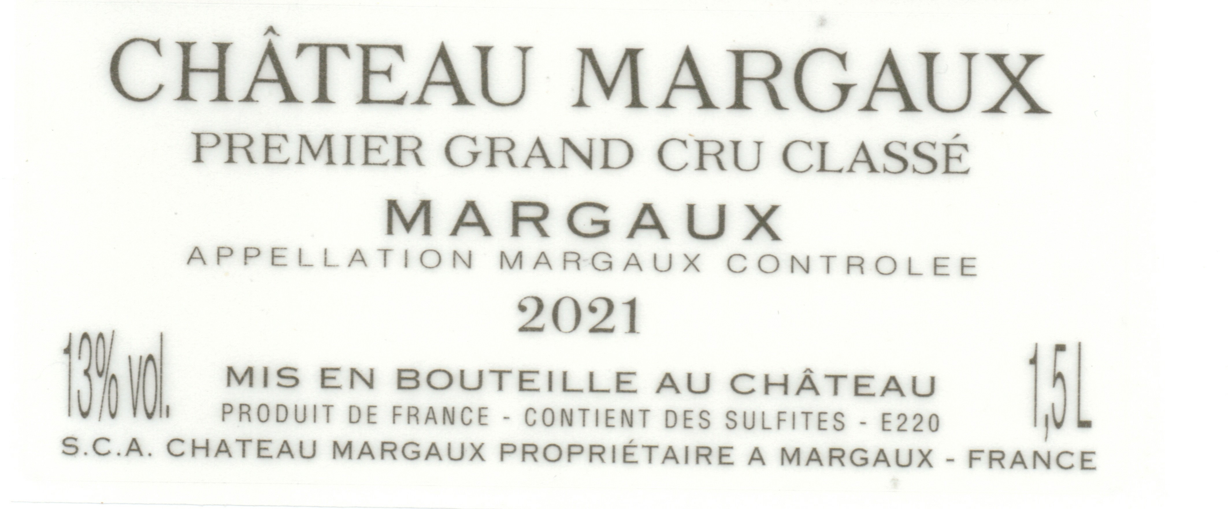 Château Margaux Grand Vin