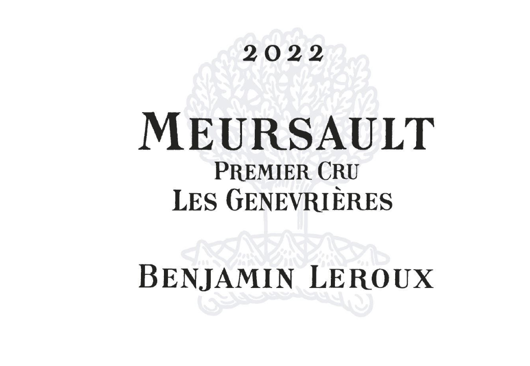 Meursault 1er Cru Les Genevieres