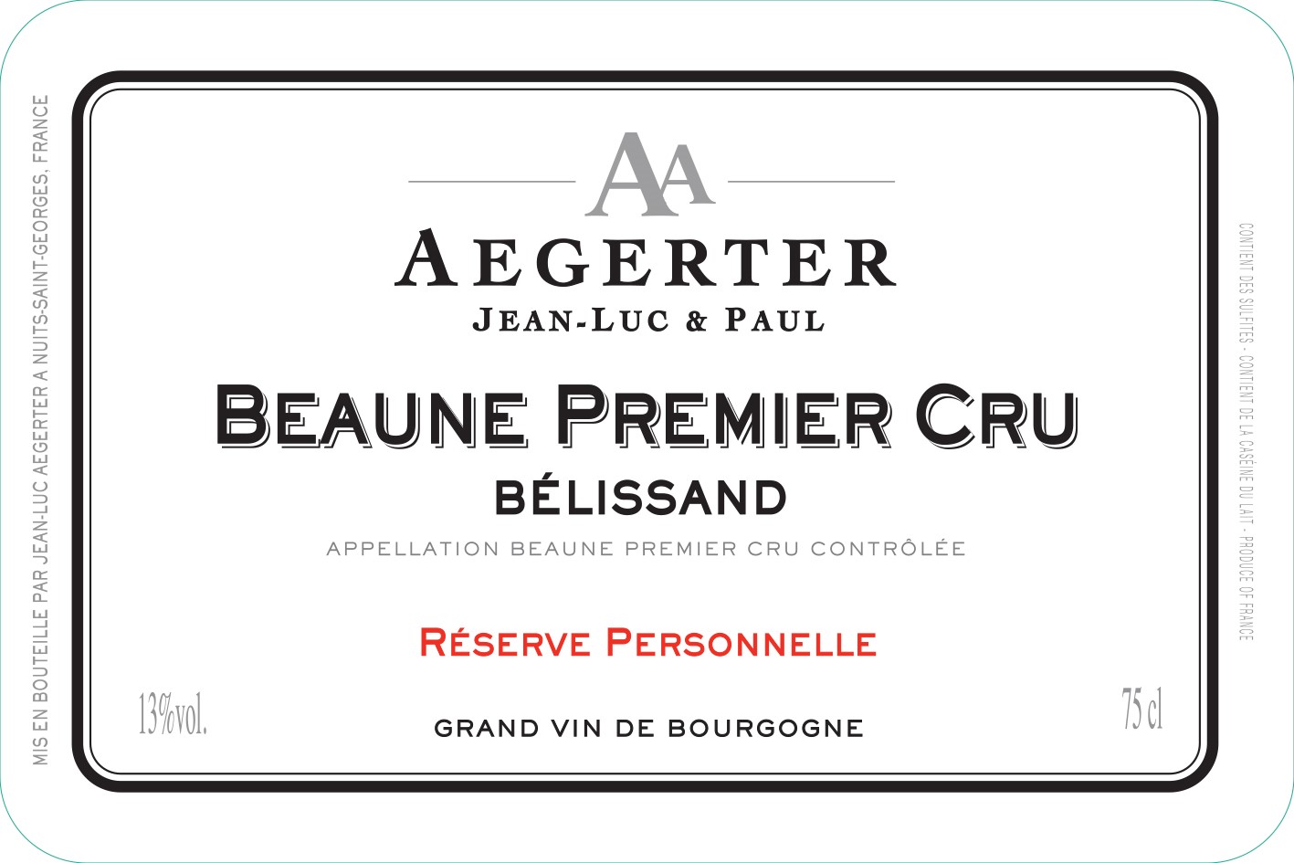 Reserve Personnelle Belissand