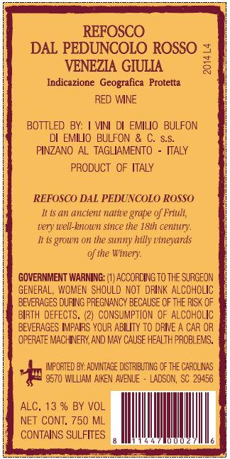 Refosco Dal Peduncolo Rosso