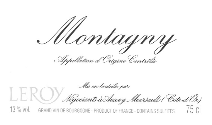 Montagny Premier Cru