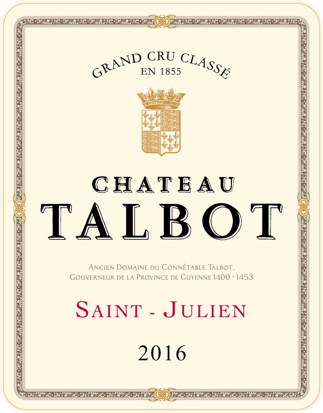 Chateau Talbot Saint Julien