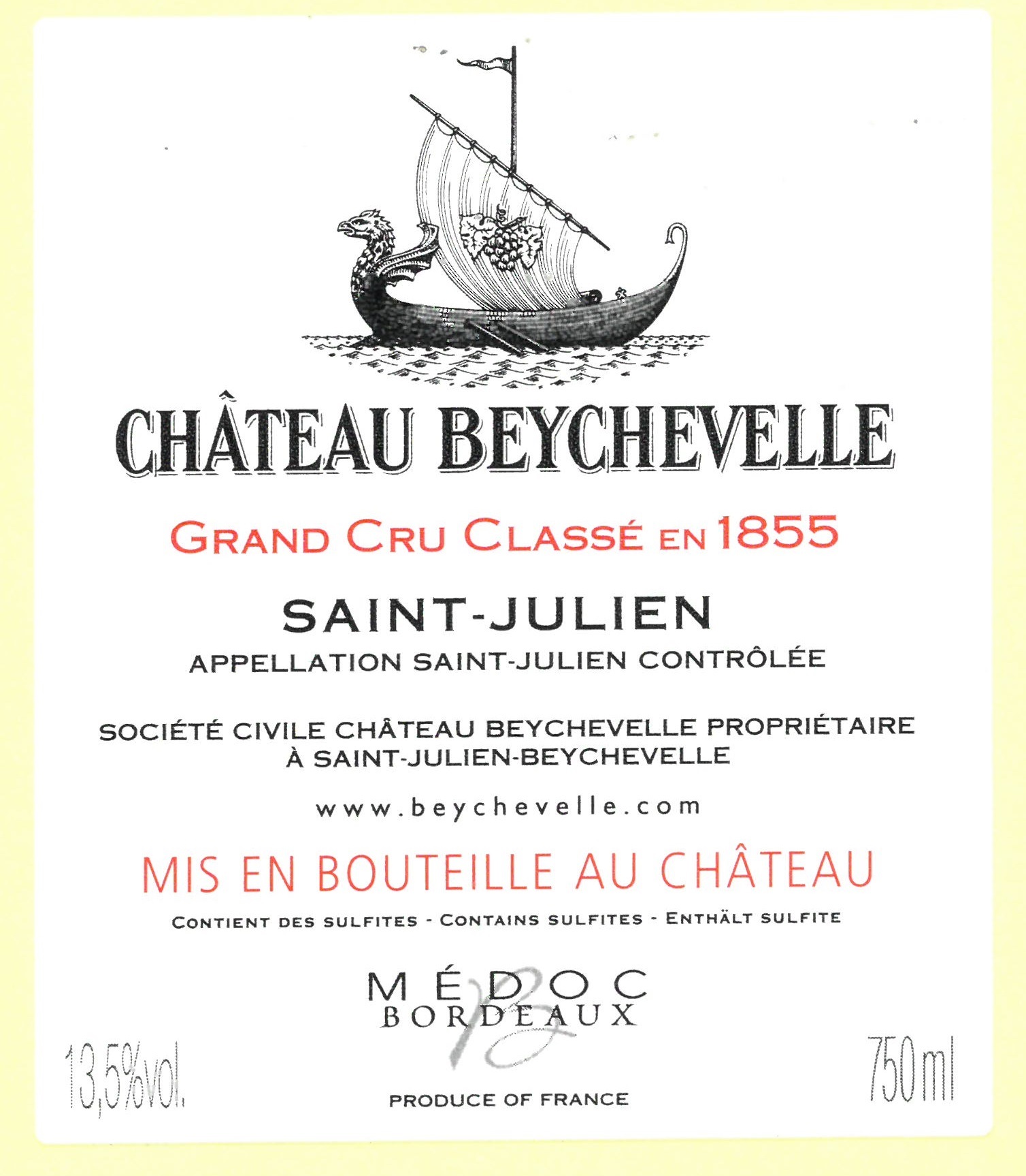 Château Beychevelle Grand Vin