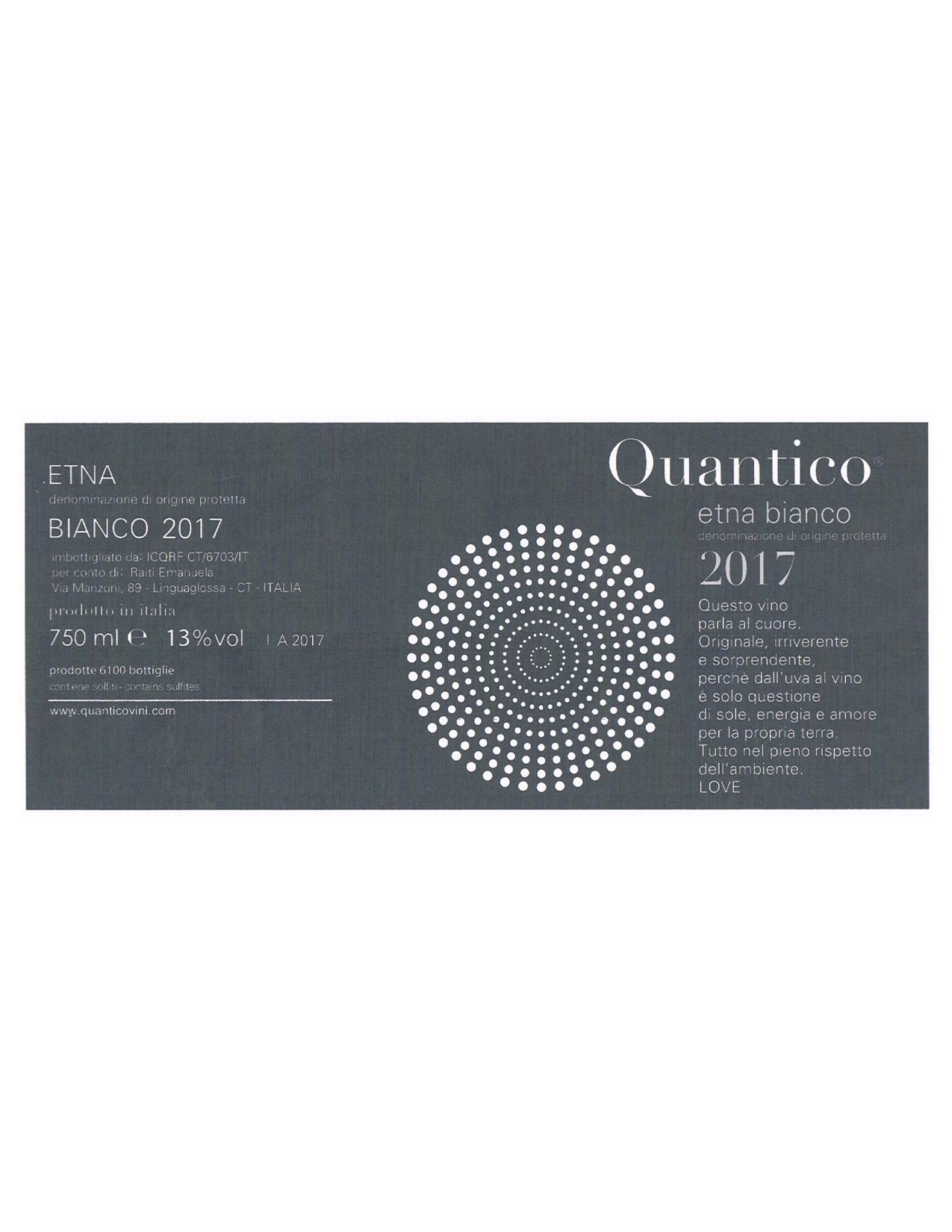 Gran Fondo Quantico Etna Bianco